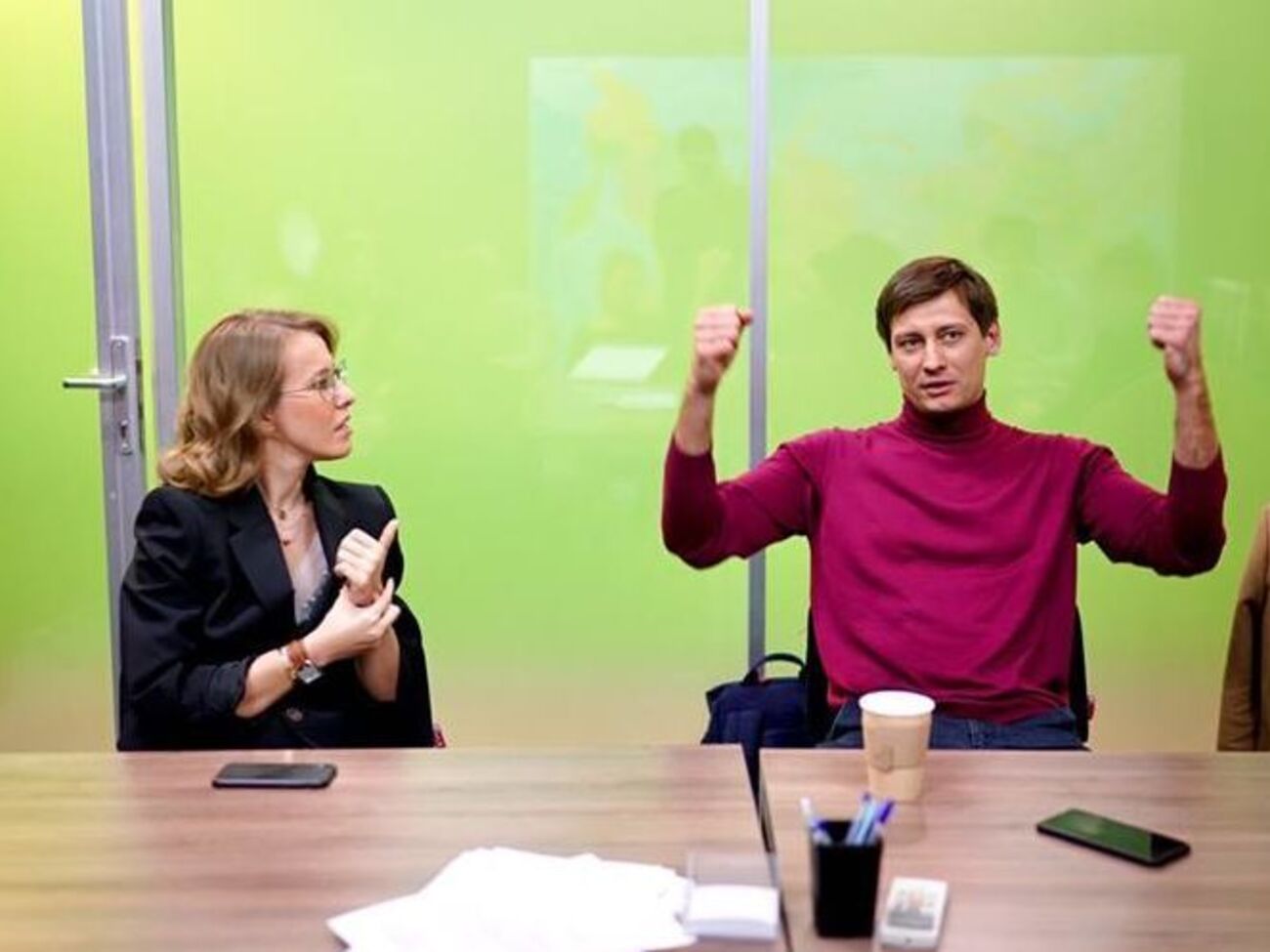 Собчак і Гудков заявили, що партія буде антипутінською