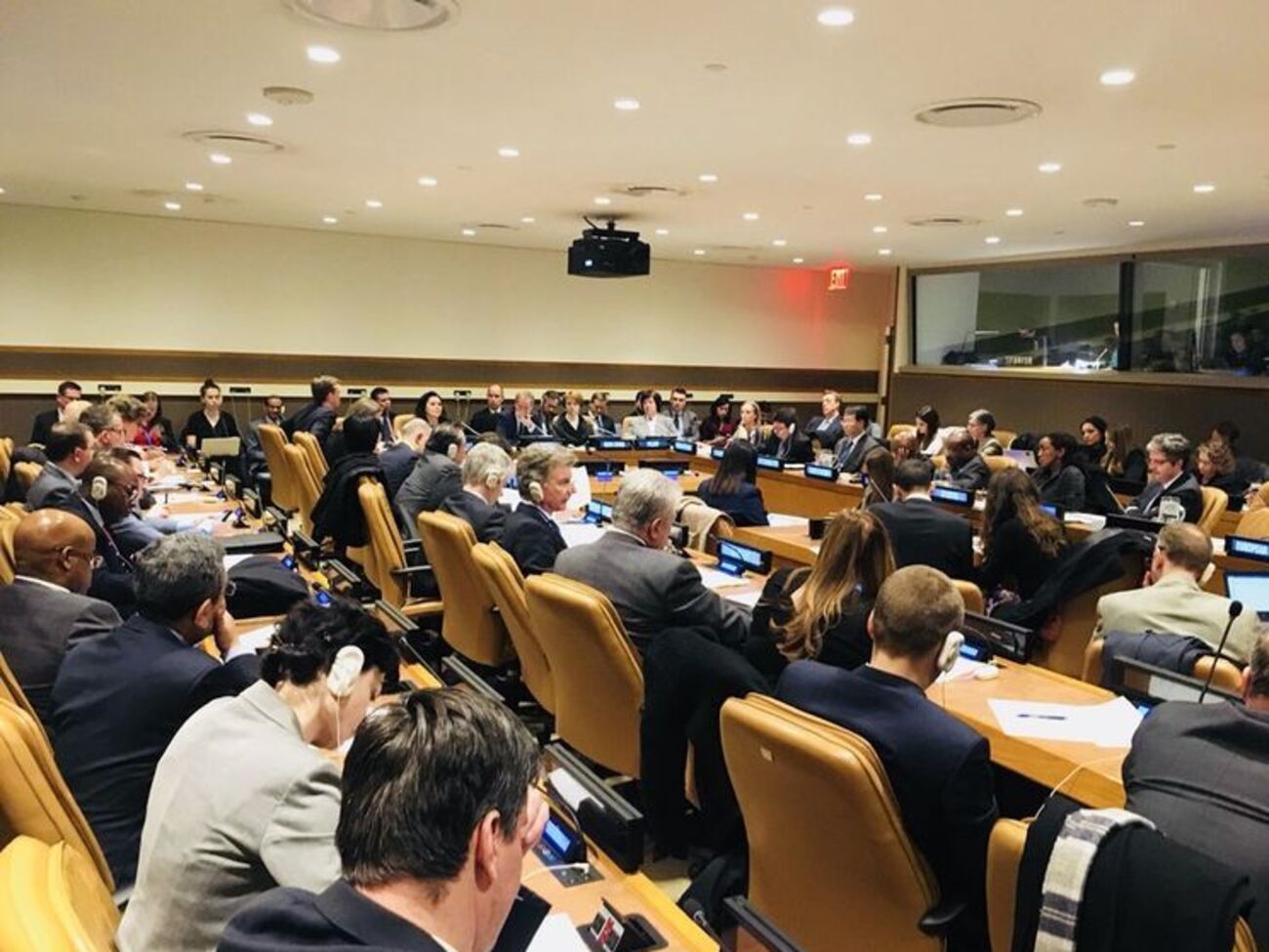 Украину на заседании представляют заместитель министра иностранных дел Елена Зеркаль и представители Меджлиса крымскотатарского народа