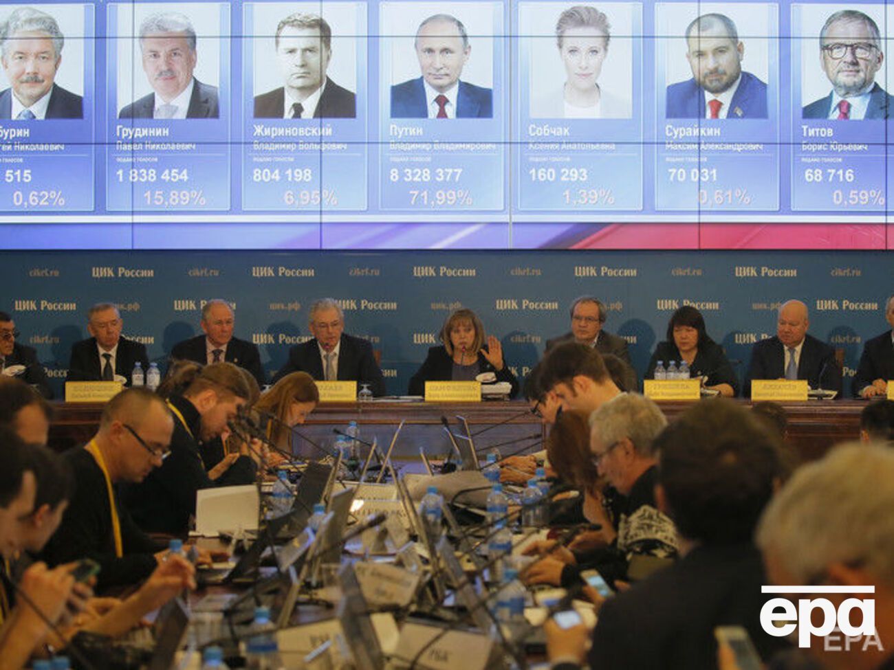 Вибори президента Росії пройшли 18 березня