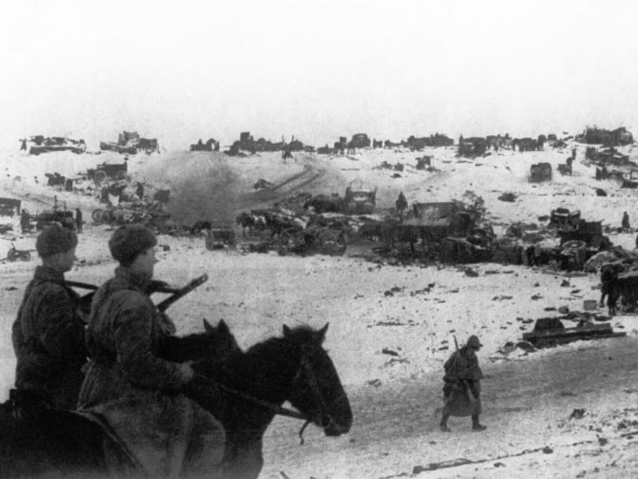 Во время отступления немцев возле Каменец-Подольского в марте 1944 года