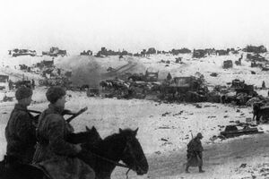 Во время отступления немцев возле Каменец-Подольского в марте 1944 года