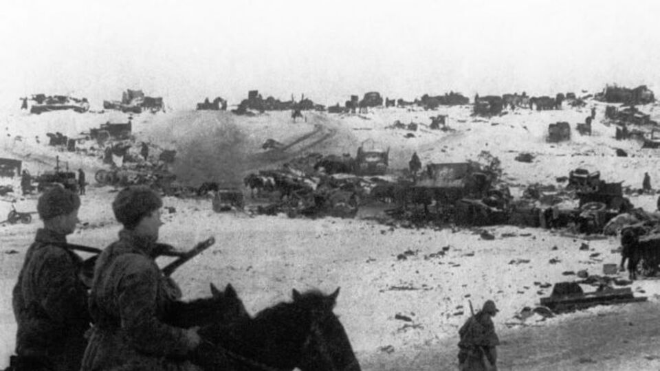 Під час відступу німців поблизу Кам'янця-Подільського у березні 1944 року