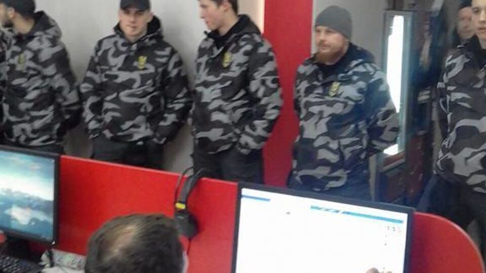 "Національні дружини" прийшли в офіс телеканала ZIK 27 березня