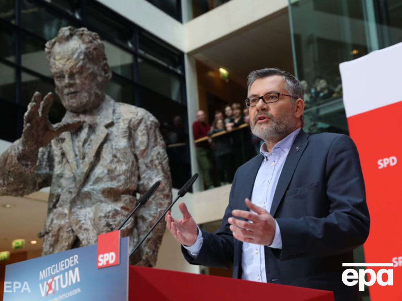 За создание коалиции с Меркель проголосовали 66,02% членов&nbsp;Социал-демократической партии&nbsp;Германии