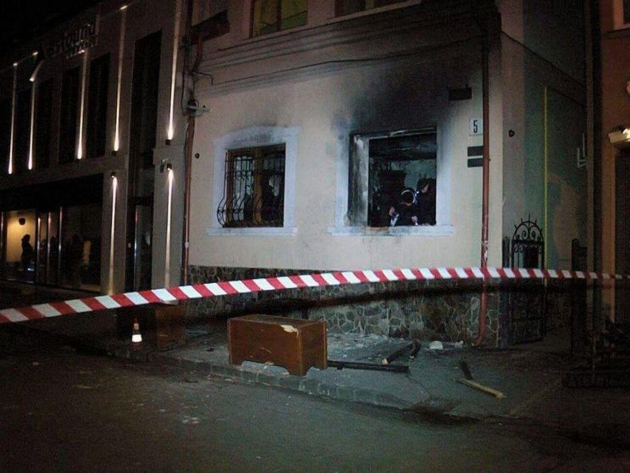 Здание в Ужгороде горело дважды за месяц