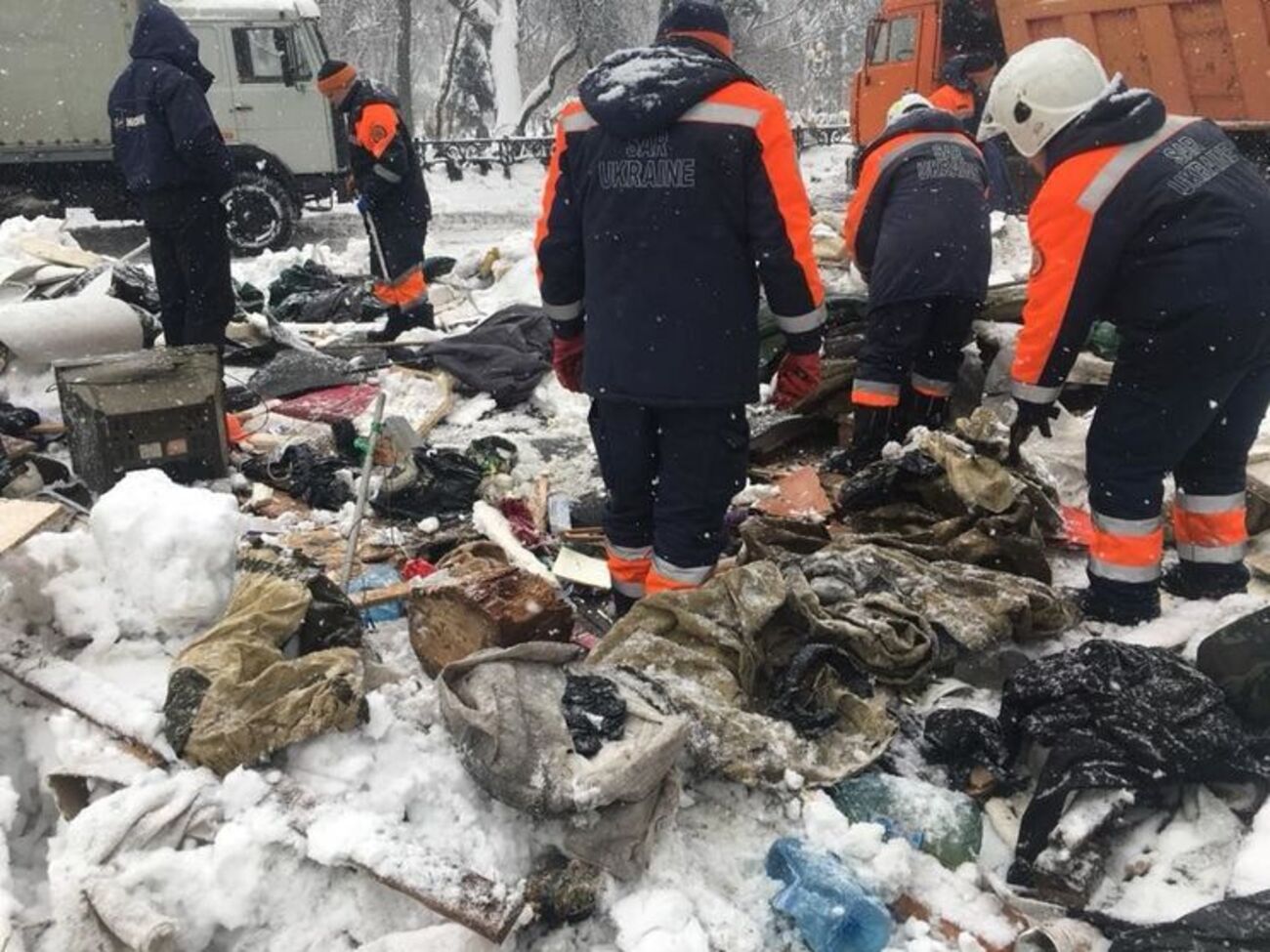 Палаточный городок демонтировали 3 марта