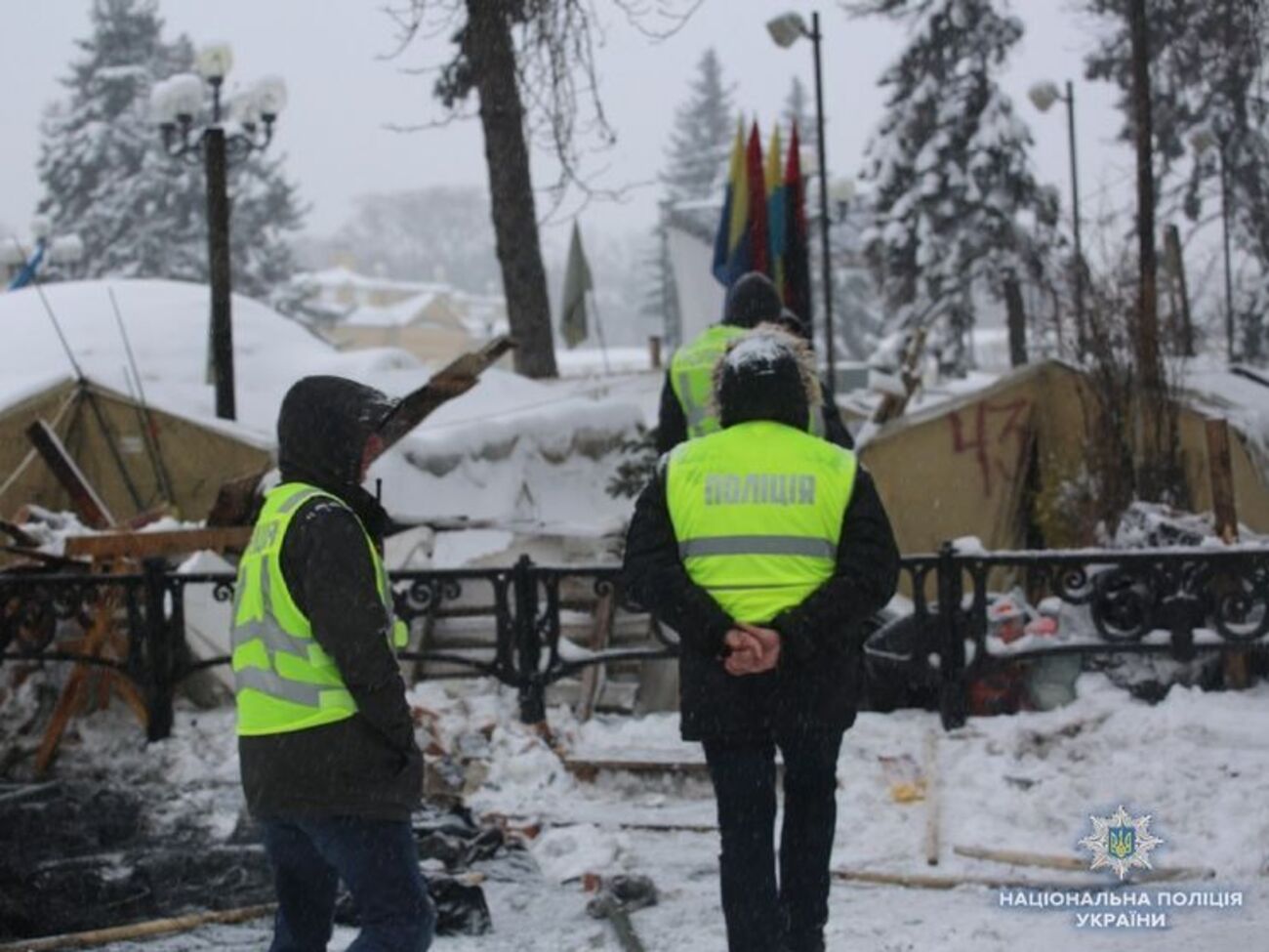 3 марта правоохранители демонтировали палаточный городок