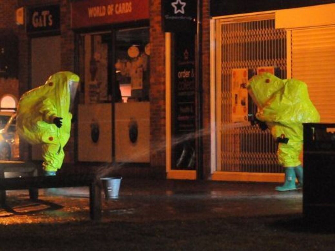 Cпециалисты провели санитарную обработку в центре Солсбери