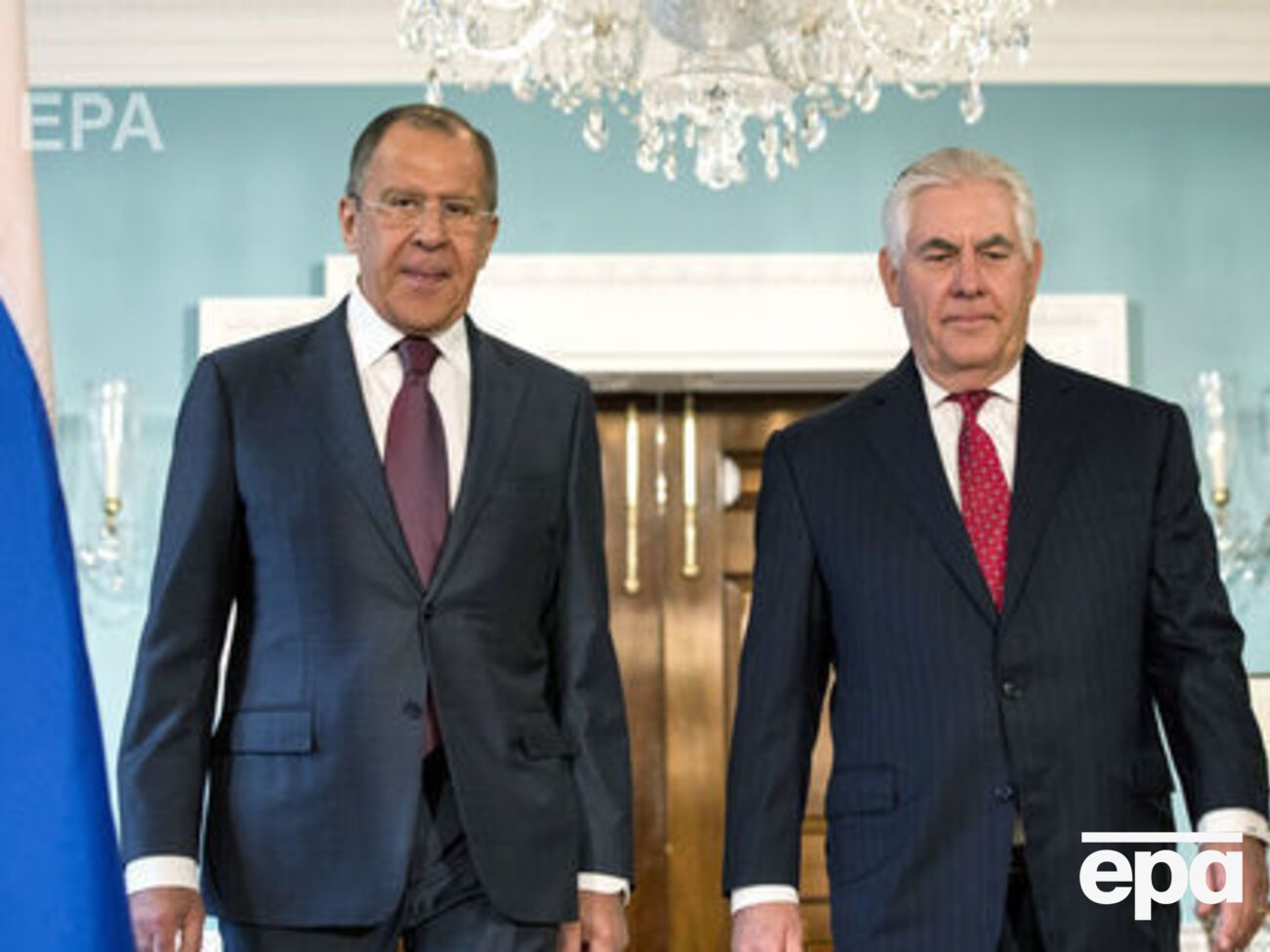 Лавров (ліворуч) і Тіллерсон зустрічалися у Відні 7 грудня 2017 року