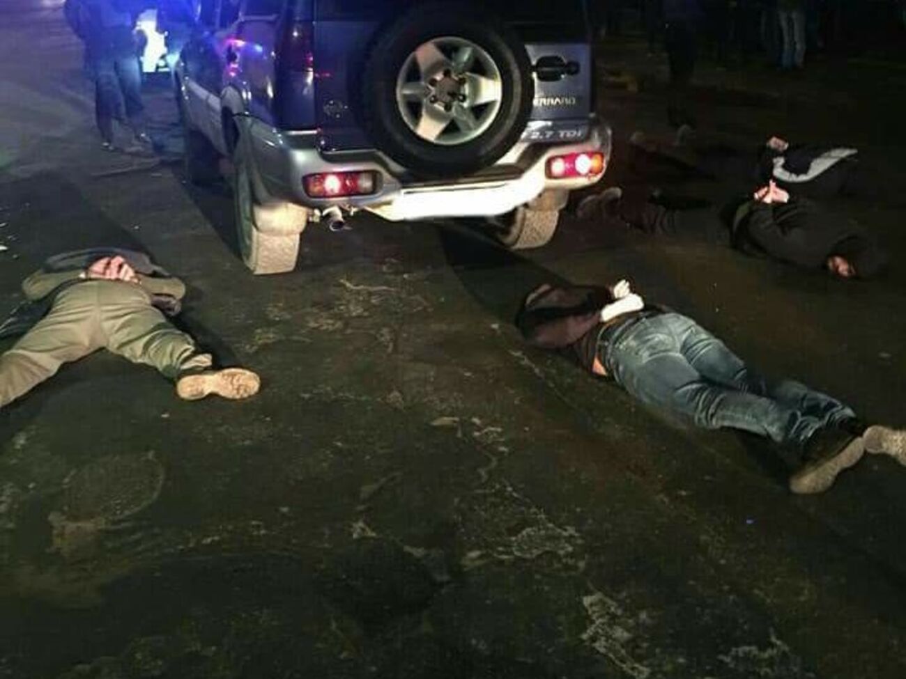 Затриманих доправили у міський відділок поліції