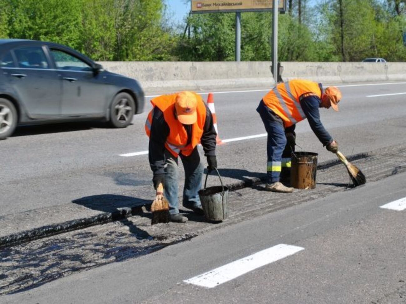 Дорогу Киев&nbsp;&ndash; Одесса начали ремонтировать 3 апреля