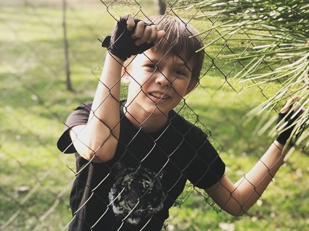 Сын Потапа тренируется с дедом