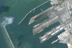 Корабли российского военно-морского флота базировались в сирийском порту Тартус