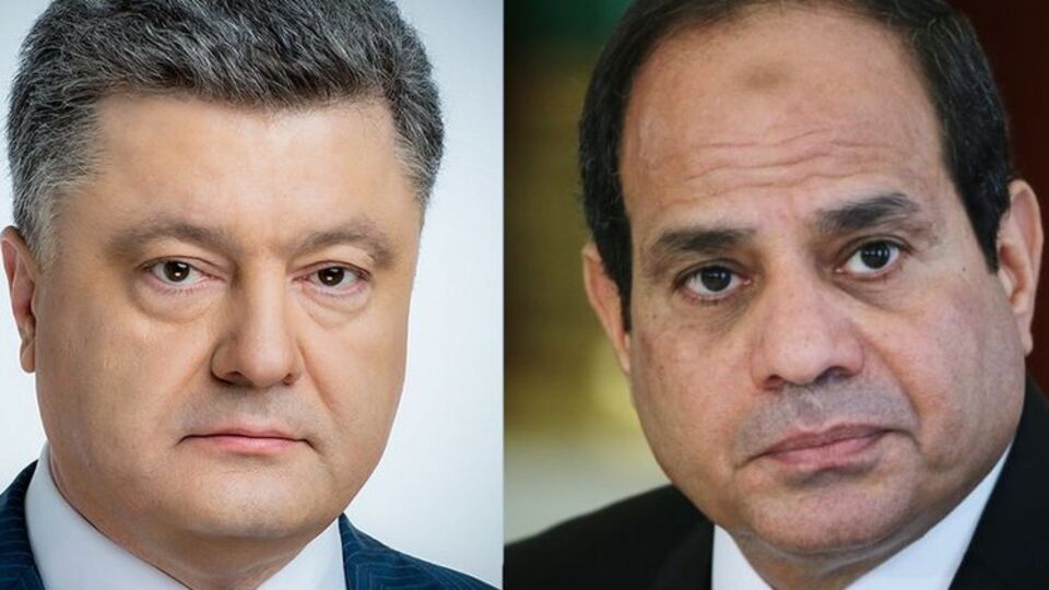 Порошенко поздравил аль-Сиси с победой на выборах и пригласил его посетить Украину
