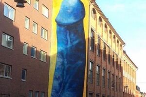 Шведське графіті художниці не поступається розмірами американському