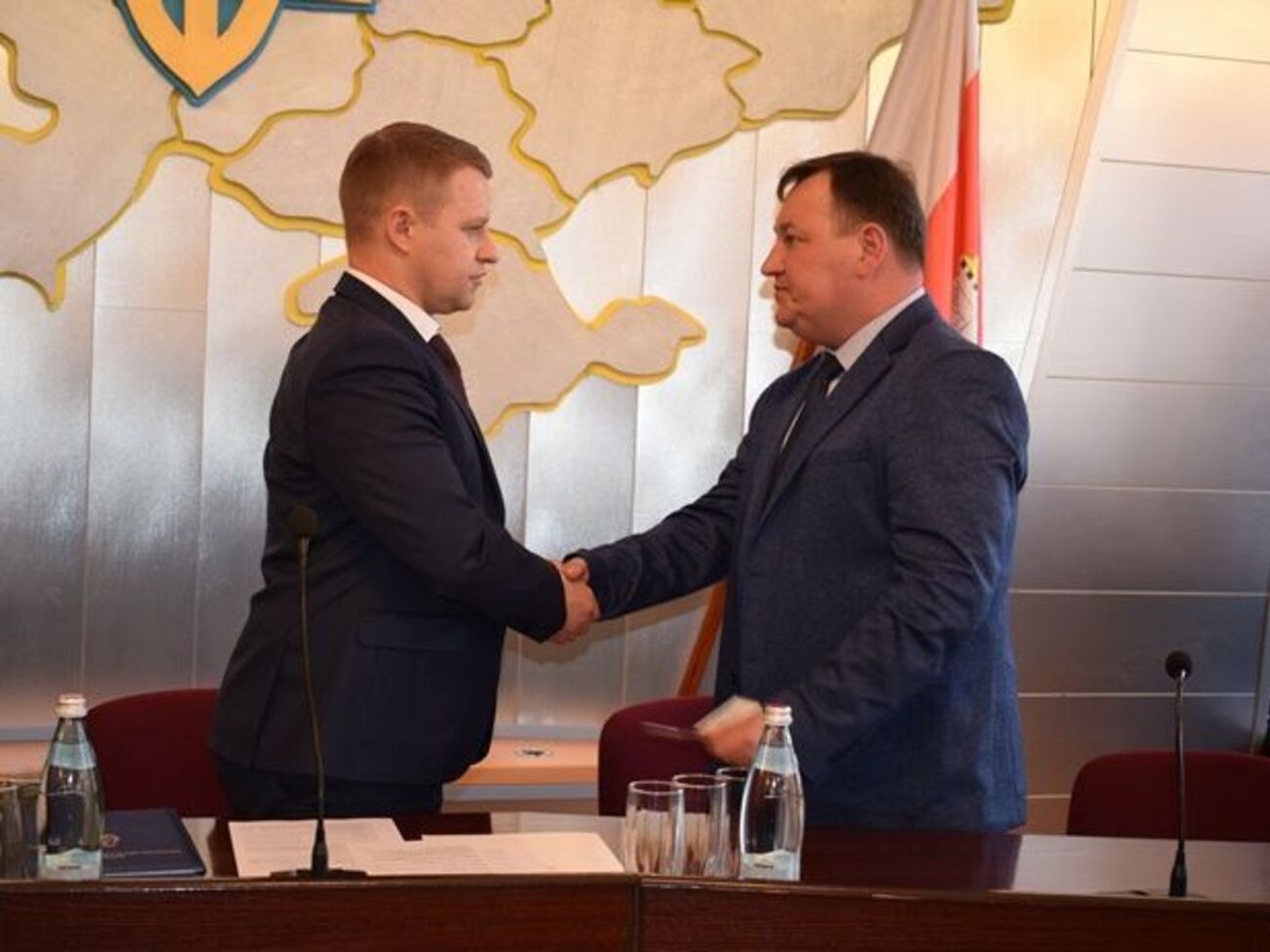 Клименко (справа) возглавил Переяслав-Хмельницкую РГА