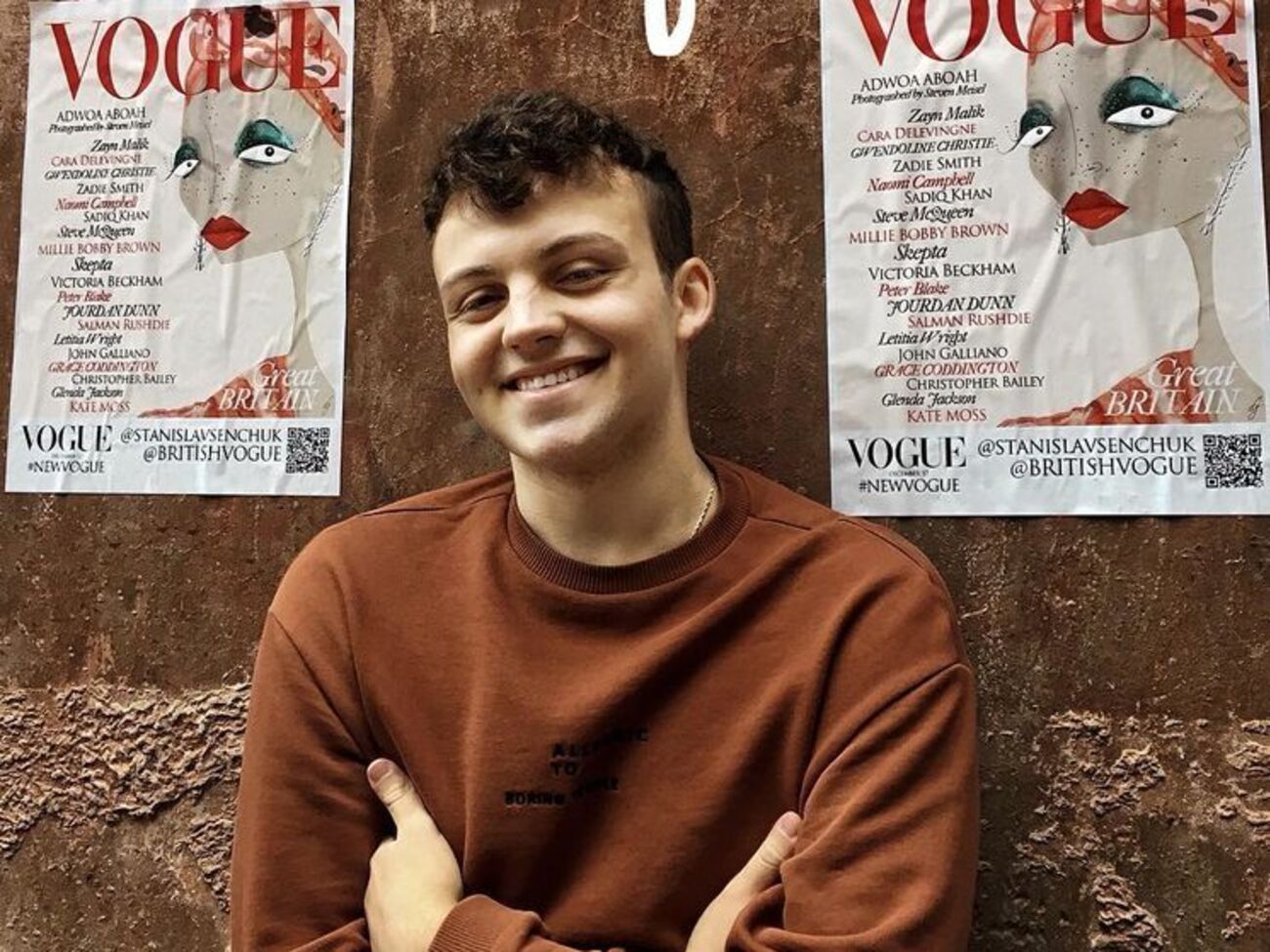 Сенчук нарисовал скетч на майский выпуск Vogue UK