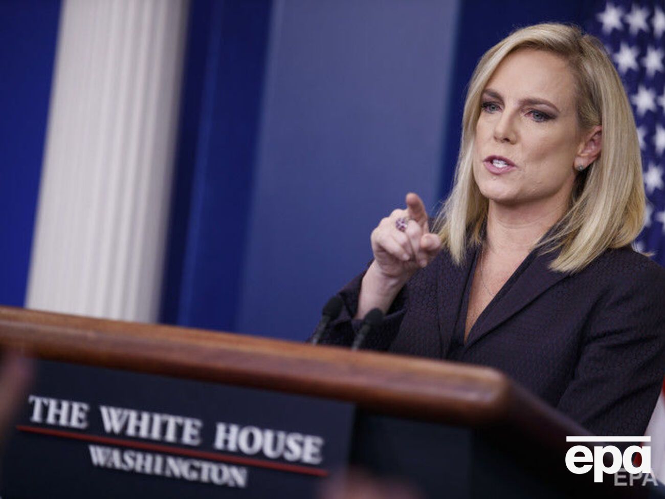 Нильсен подчеркнула, что попытки кибервмешательства не останутся без ответа