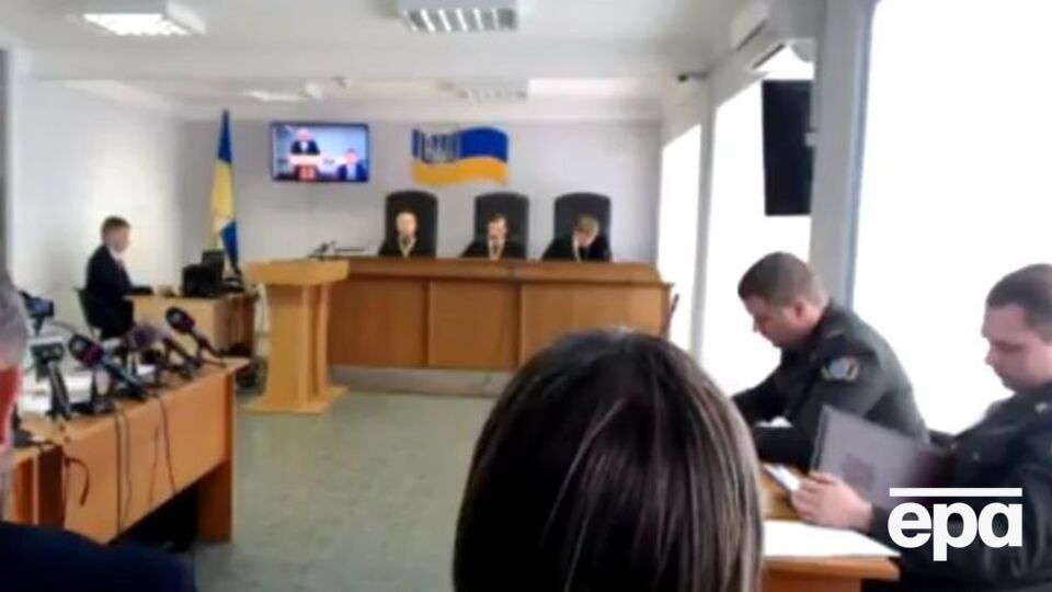 Ільїн дає свідчення в режимі відеоконференції