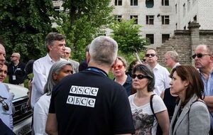 Патруль ОБСЕ приехал в Енакиево