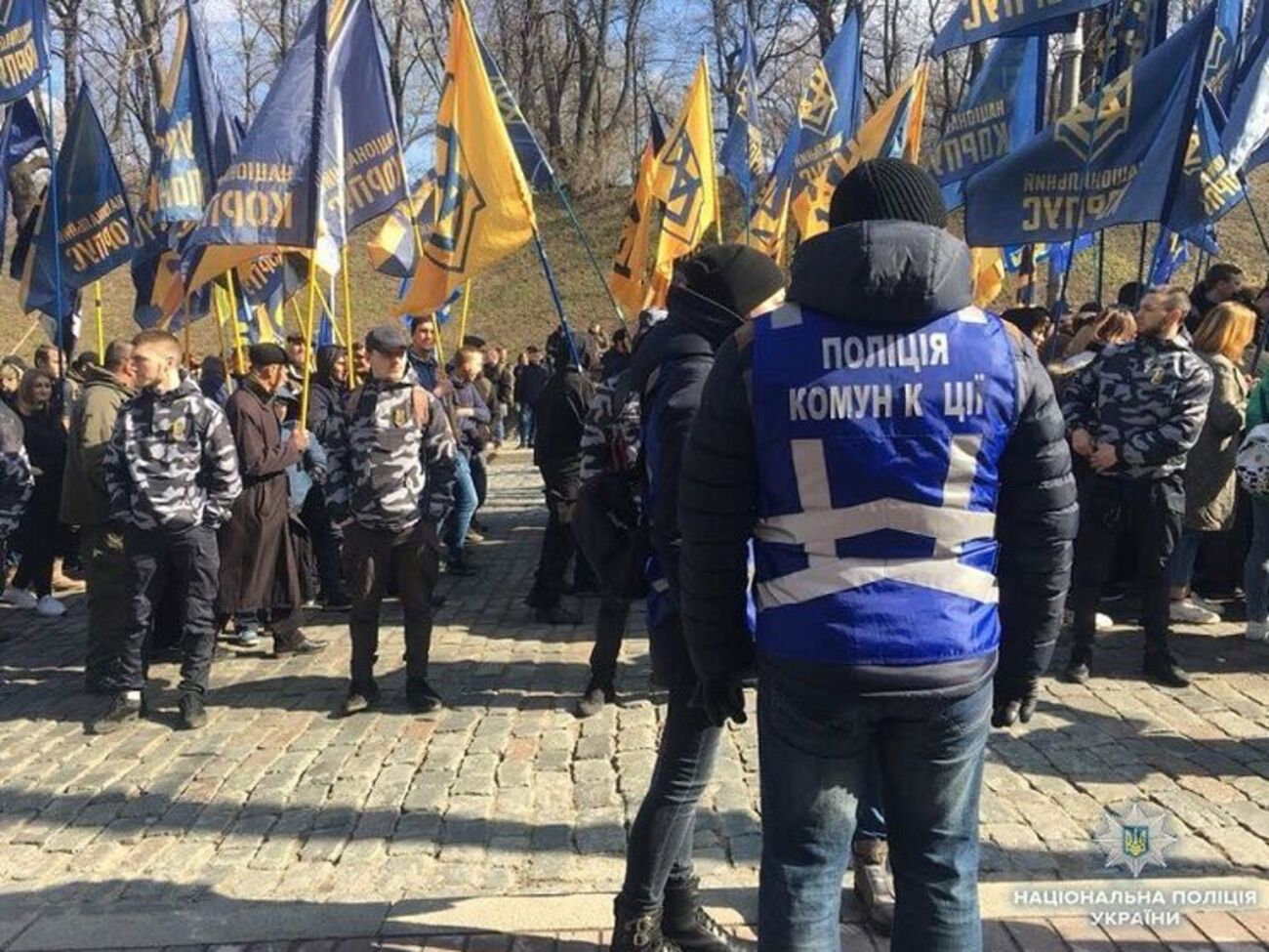 В центре Киева 3 апреля проходит марш националистических сил