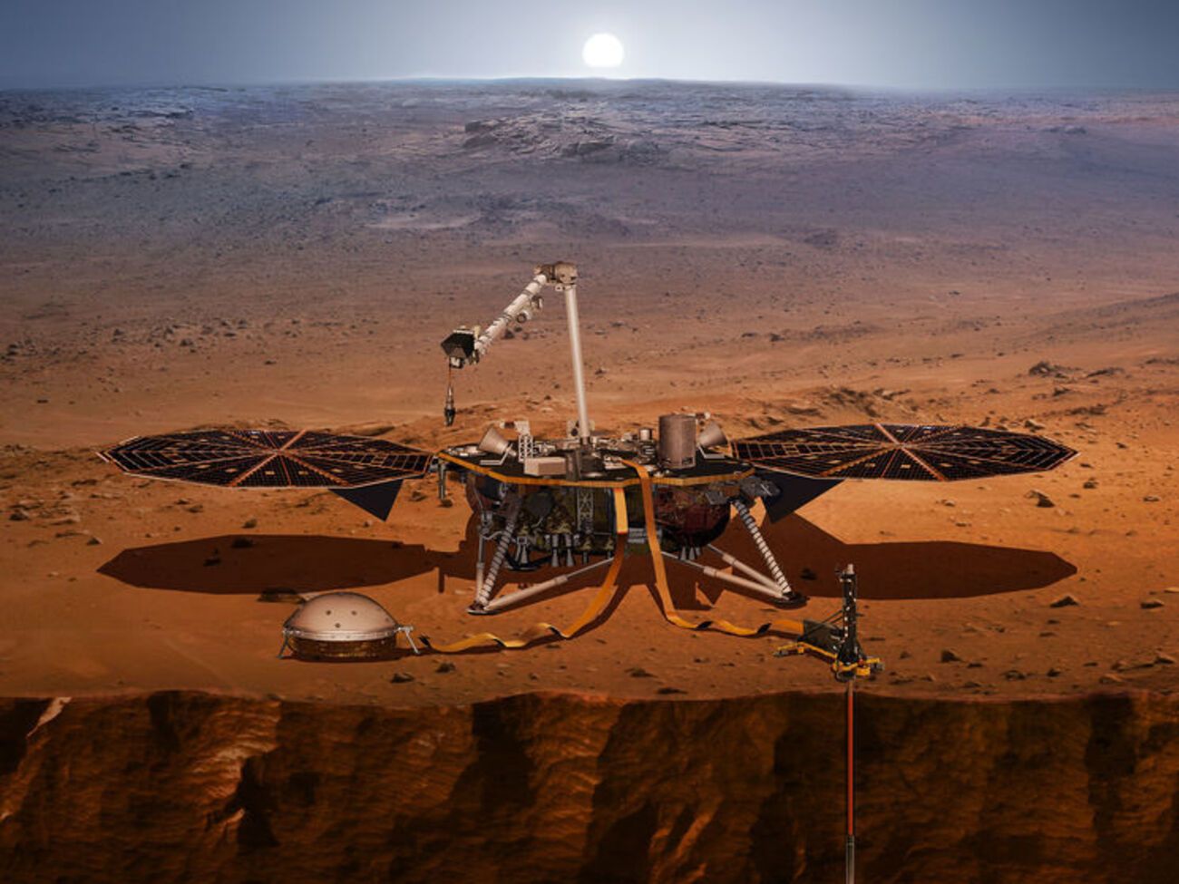 Апарат NASA буде бурити свердловину на Марсі