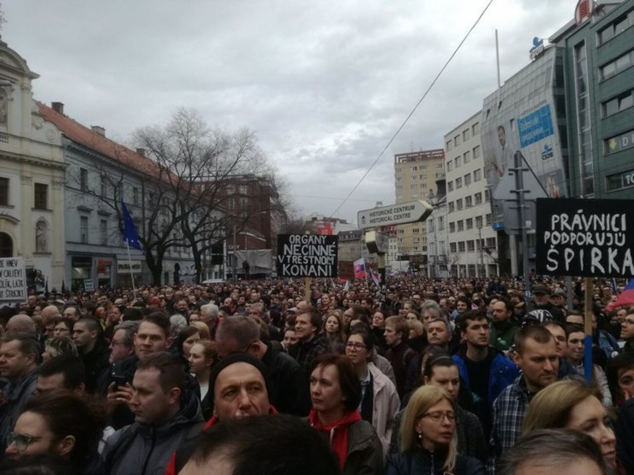 Мітингувальники вимагали від влади Словаччини відчутних змін у країні