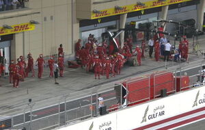 Инцидент произошел на пит-стопе