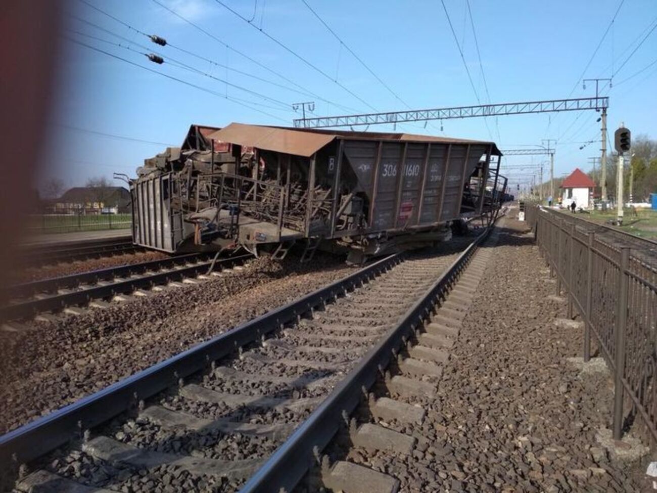 Потяг перекинувся у Львівській області