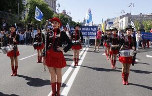 В Киеве прошел марш трудящихся. Фоторепортаж