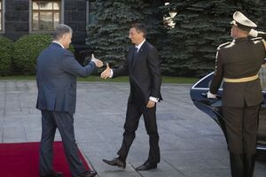 Президент Украины Петр Порошенко принял в Киеве главу Словении Борута Пахора