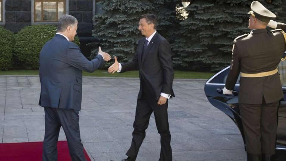 Президент Украины Петр Порошенко принял в Киеве главу Словении Борута Пахора