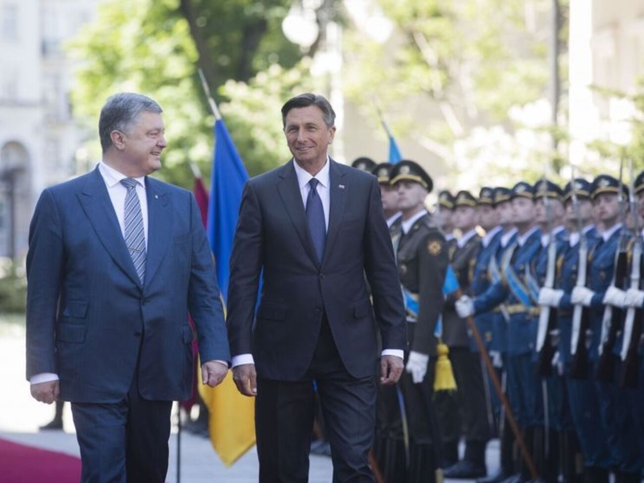 Президент Украины Петр Порошенко обсудил ситуацию в Крыму с главой Словении Борутом Пахором