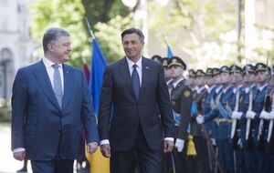 Президент Украины Петр Порошенко обсудил ситуацию в Крыму с главой Словении Борутом Пахором