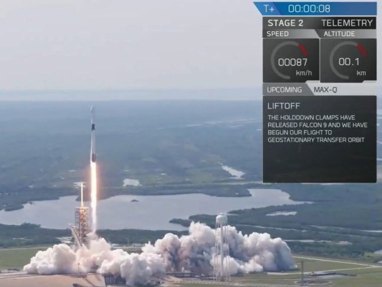 Американская компания запустила ракету со спутником