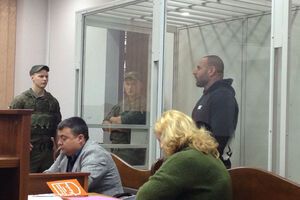 Павел Бялай (справа) во время заседания в Шевченковском суде