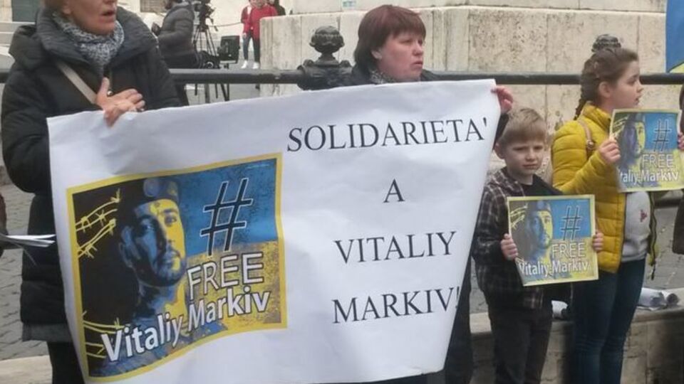 Українці Італії вимагали звільнити Марківа