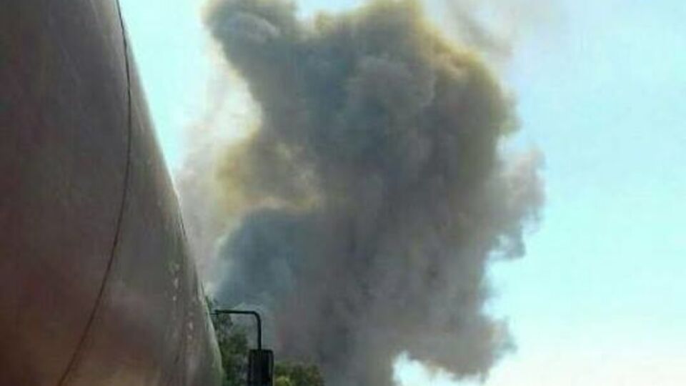 Взрыв в районе сирийского военного аэродрома