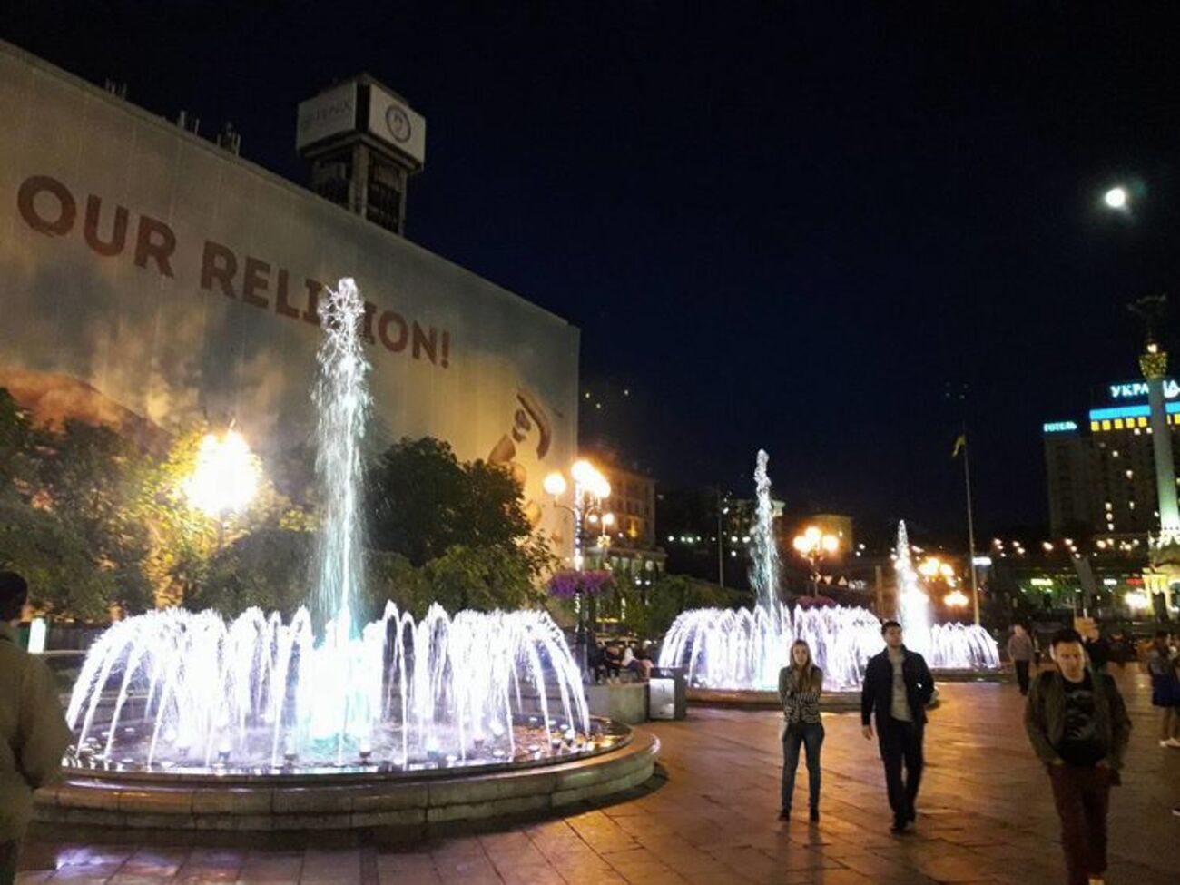 Для фонтанов используют воду центрального водоснабжения