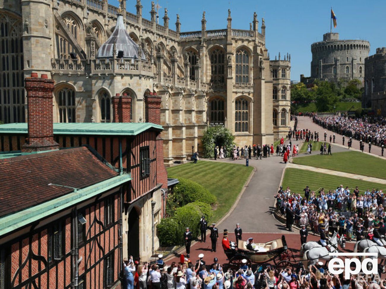 В замке отмечали бракосочетание