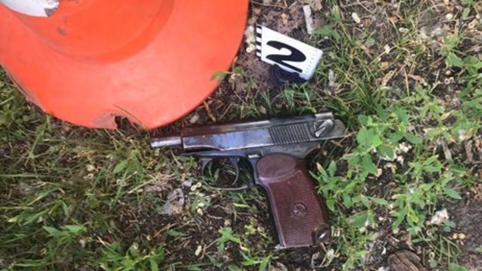 Пистолет нашли на месте перестрелки