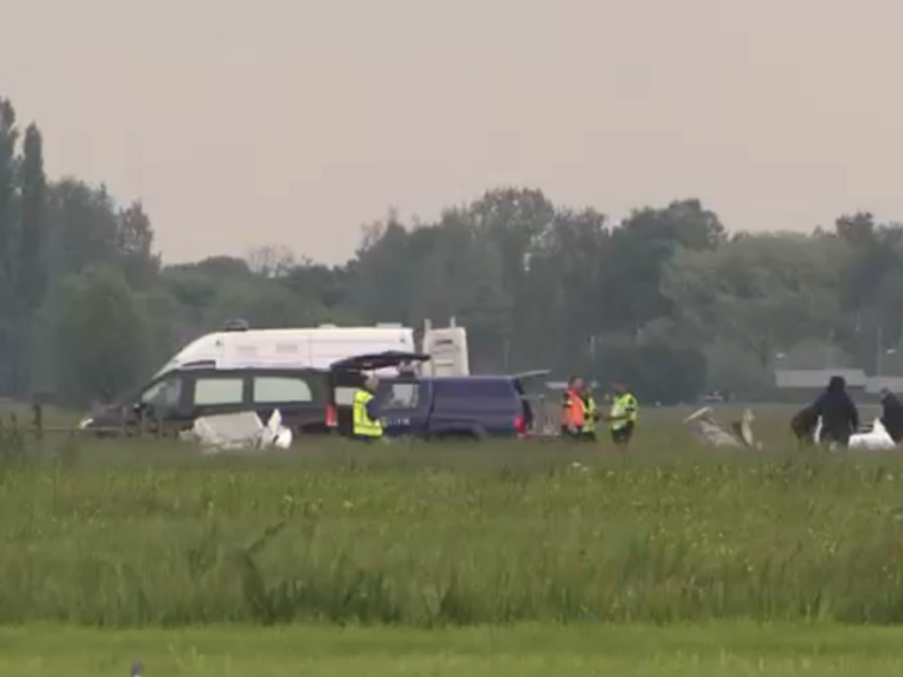 Літак упав у полі