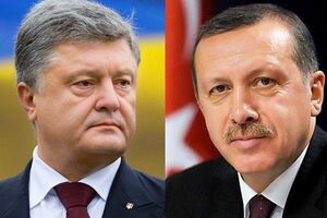Порошенко поблагодарил Эрдогана за позицию относительно поддержки защиты прав крымских татар
