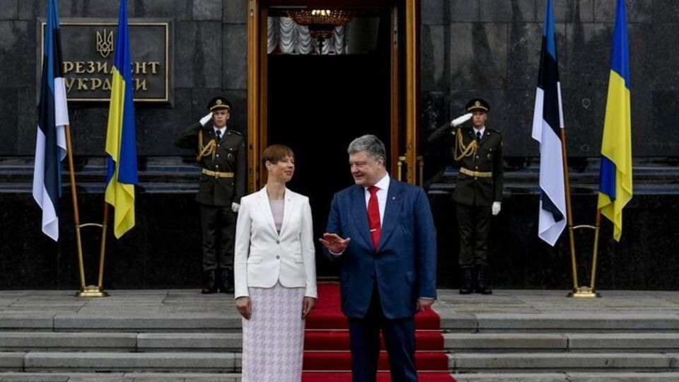 В рамках визита Керсти Кальюлайд встретилась с президентом Украины Петром Порошенко