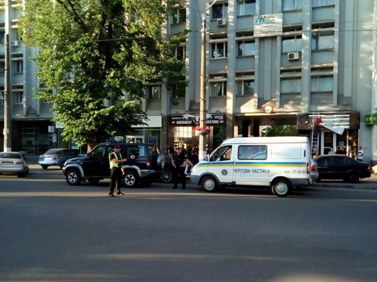 Інцидент зі стріляниною стався в офісі на вулиці Хрещатик у Черкасах