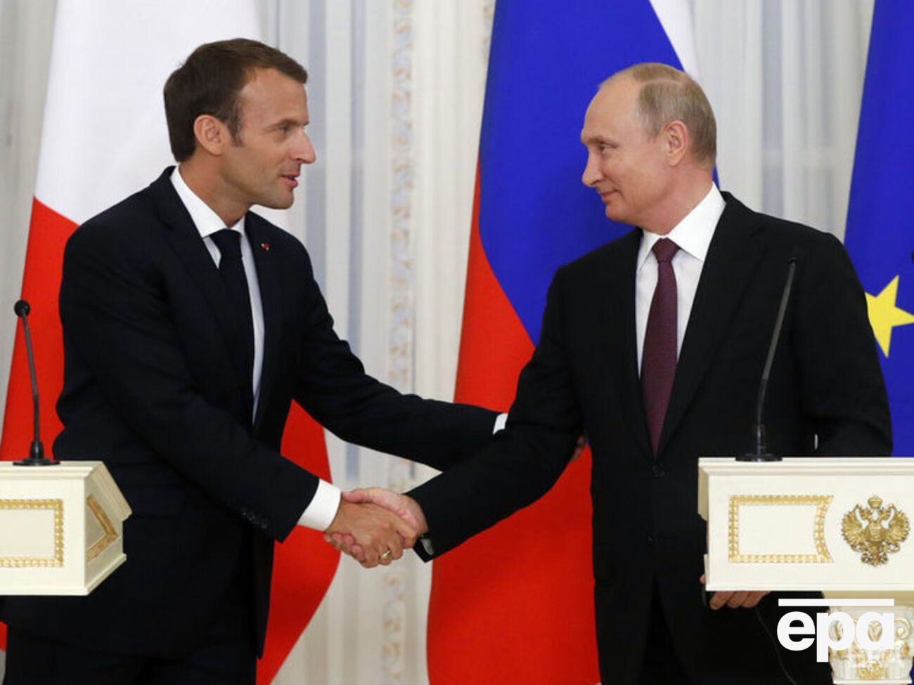 Макрон предложил Путину совместно работать над принципами коллективной безопасности