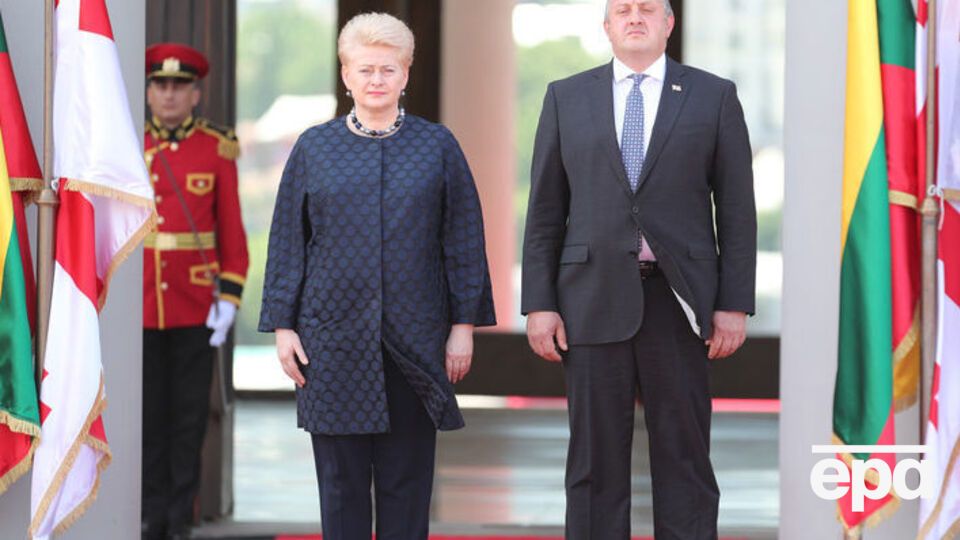 Переименования произошли перед визитом Грибаускайте в Грузию