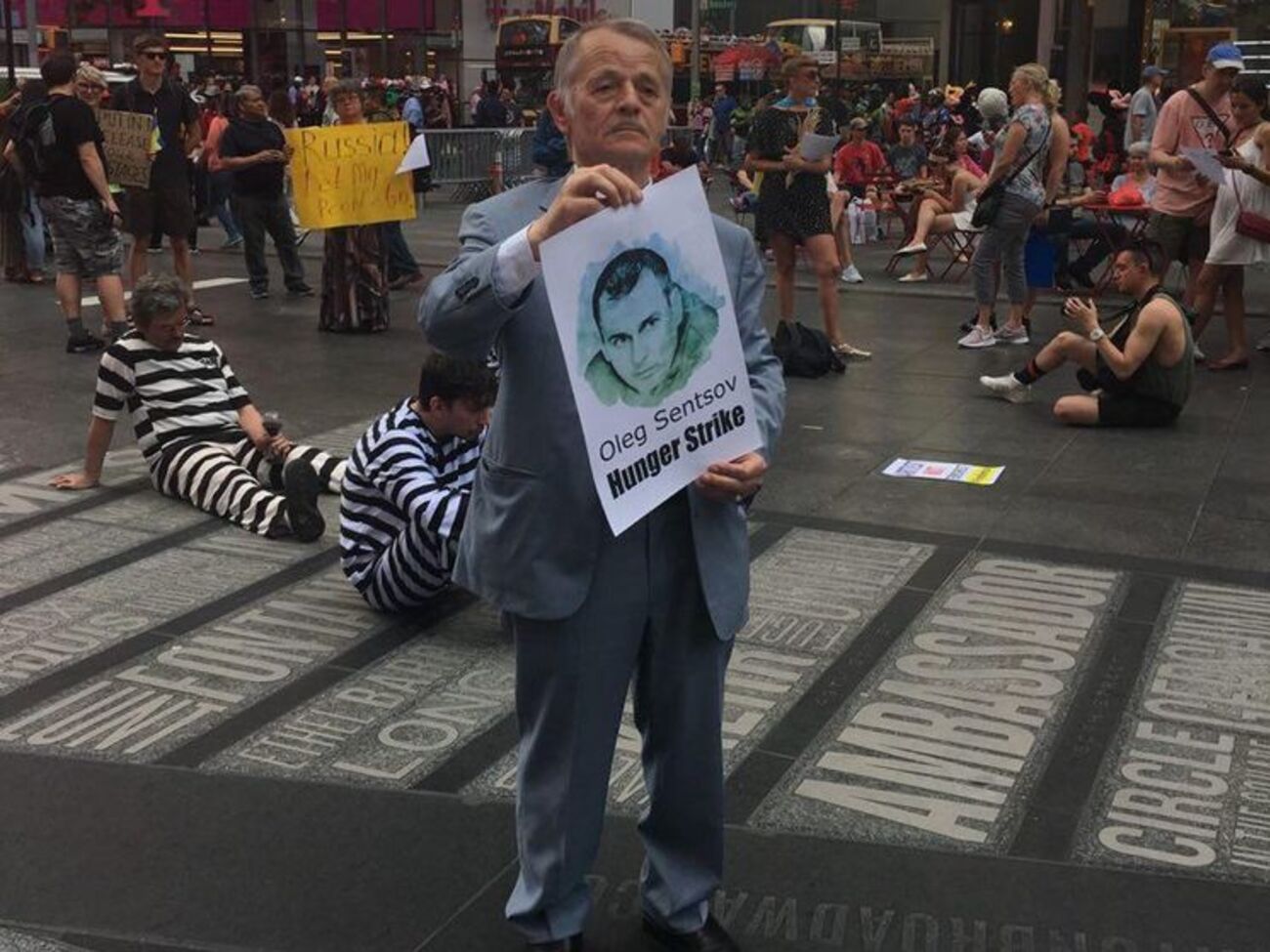 В акции принял участие Мустафа Джемилев