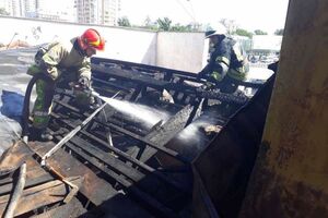 В 10.24 пожарные локализовали возгорание, в 11.14 – ликвидировали