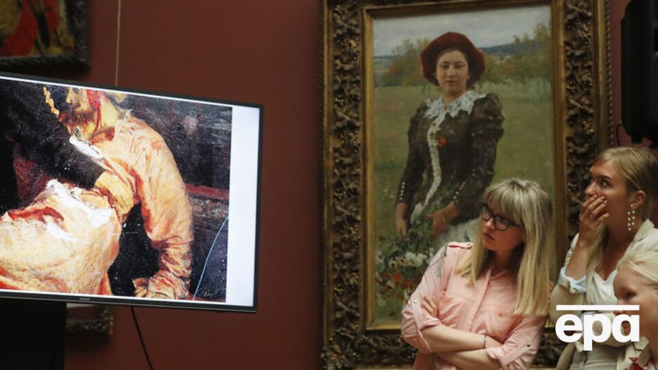 Картину Рєпіна серйозно пошкодили